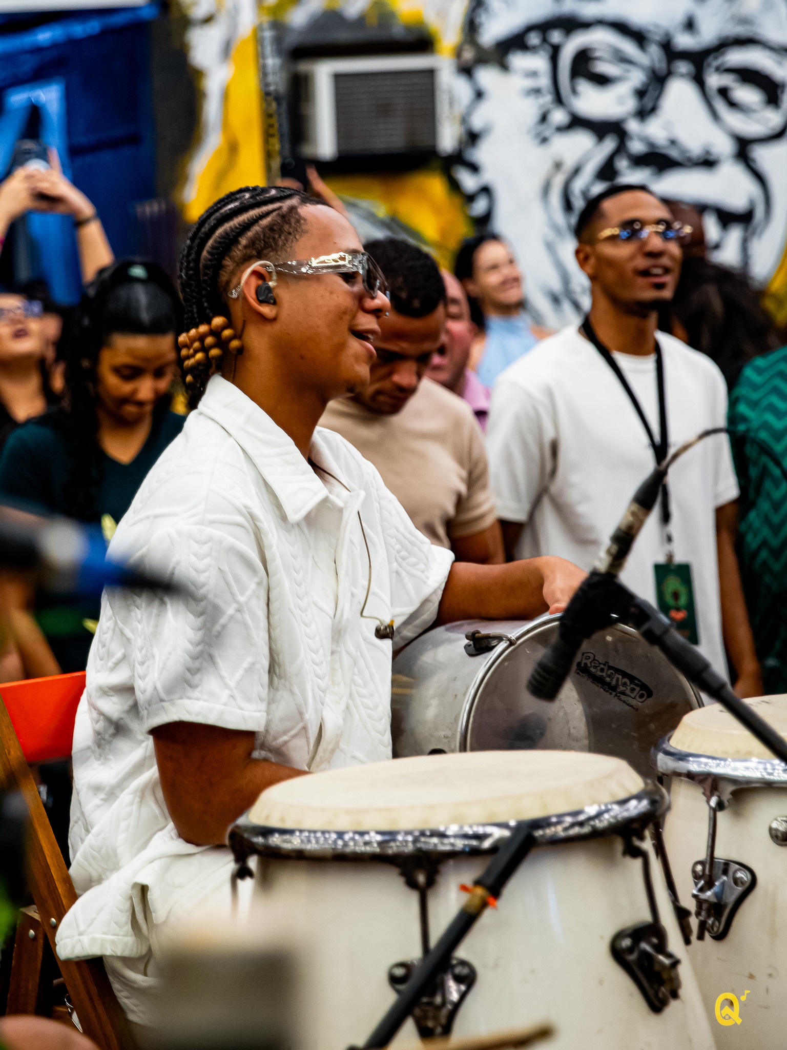 Percussionistas na roda